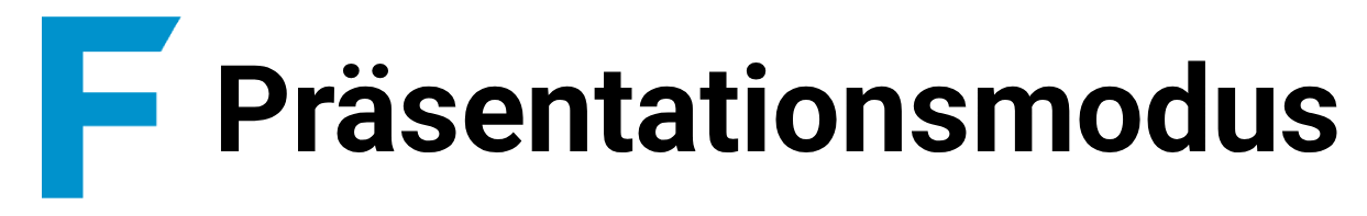 Pr&auml;sentationsmodus